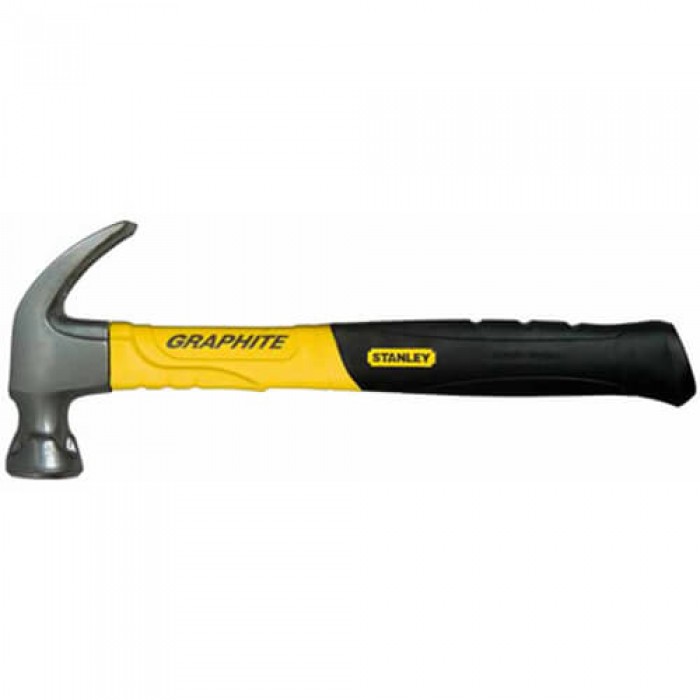Молоток Graphite Curve Claw з вагою головки 450 г, з загнутим цвяходером STANLEY 1-51-505 (1-51-505)