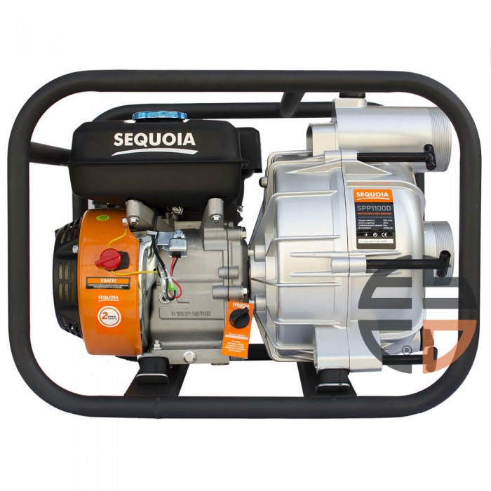 Мотопомпа бензинова для чистої та брудної води SEQUOIA SPP1100D (SPP1100D)