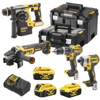Набор из четырех бесщеточных инструментов DeWALT DCK422P3T