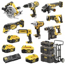 Набор из восьми аккумуляторных инструментов DeWALT DCK856P4