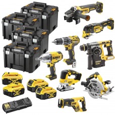 Набор из восьми аккумуляторных инструментов DeWALT DCK865P4T