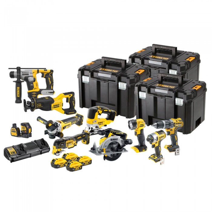 Набір з десяти інструментів акумуляторних DeWALT DCK1012P4T (DCK1012P4T)
