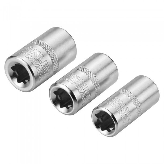 Набор торцевых головок 1/4 Maxi Drive, с шестигранным профилем, 3 шт: 8, 9, 10 мм STANLEY FMMT17091-0 (FMMT17091-0)