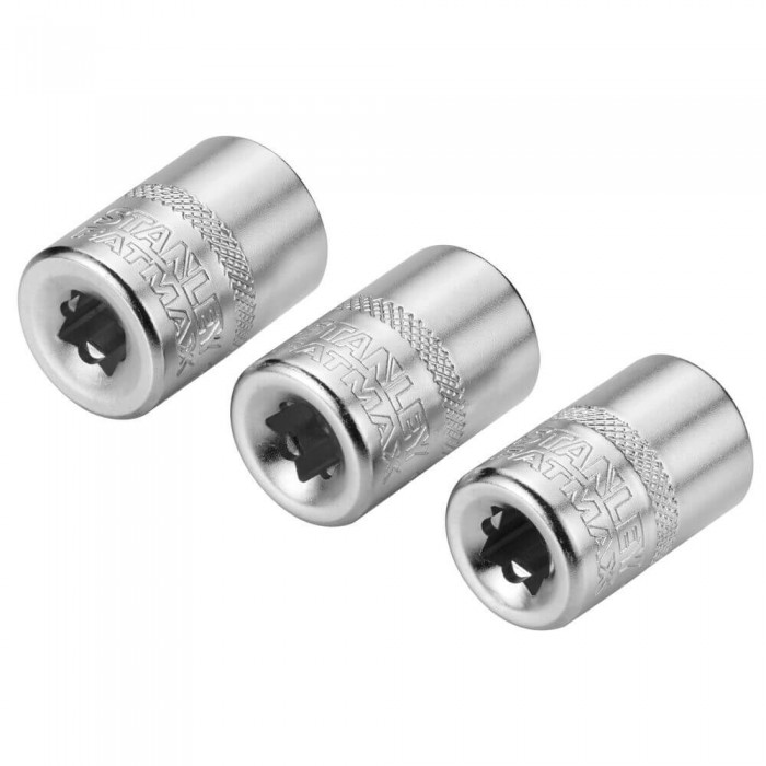 Набір торцевих головок 1/4 Maxi Drive, із шестигранним профілем, 3 шт: 11, 12, 13 мм. STANLEY FMMT17092-0 (FMMT17092-0)