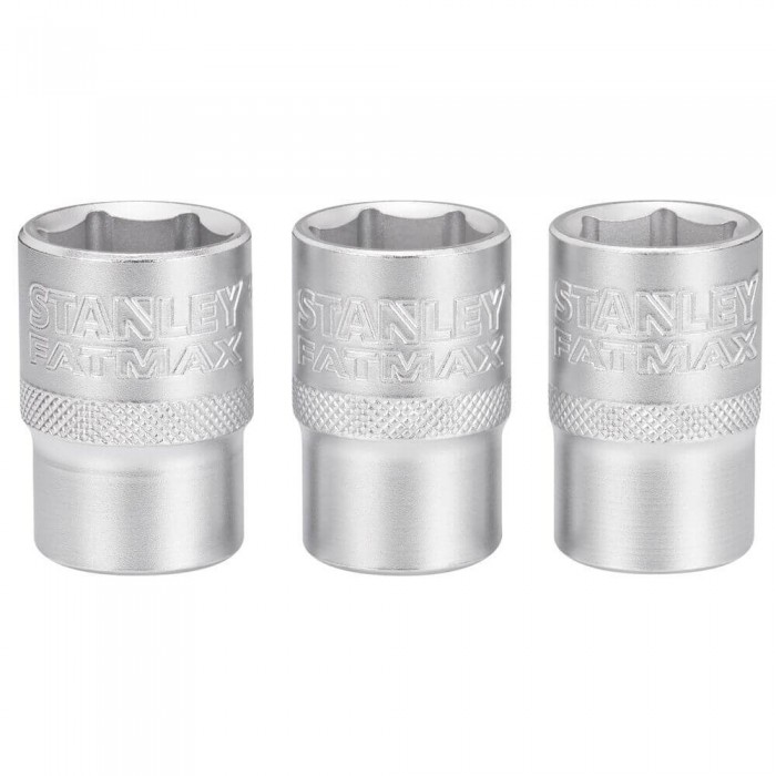 Набір торцевих головок 1/2 Maxi Drive, із шестигранним профілем, 3 шт: 17, 18, 19 мм. STANLEY FMMT17094-0 (FMMT17094-0)
