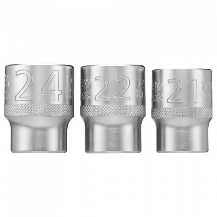 Набор торцевых головок 1/2 Maxi Drive с шестигранным профилем, 3 шт: 21, 22 24 мм. STANLEY FMMT17095-0 (FMMT17095-0)