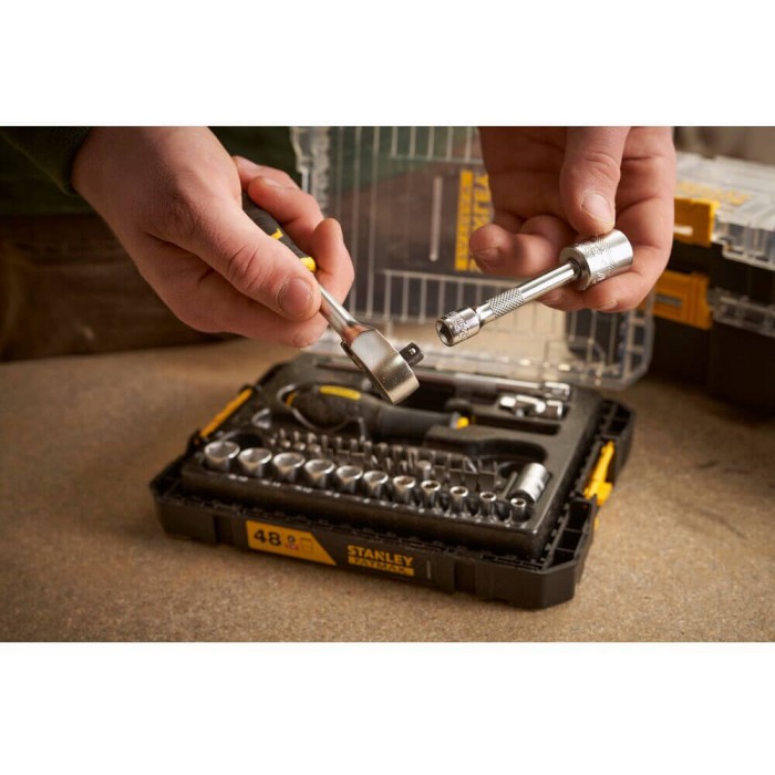 Набор торцевых головок 1/4 FATMAX® Maxi Drive, шестигранный, 48 предметов STANLEY FMMT98101-0 (FMMT98101-0)
