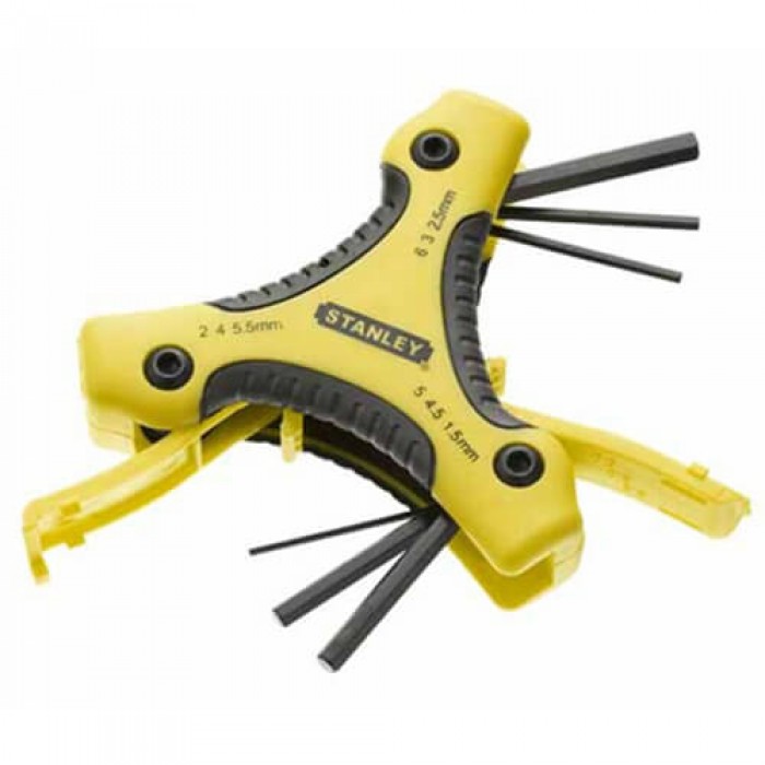 Набір з дев’яти шестигранних метричних ключів з ручкою Triangle STANLEY 0-95-935 (0-95-935)