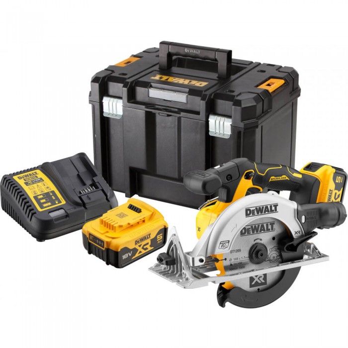 Пила дисковая бесщеточная аккумуляторная DeWALT DCS565P2 (DCS565P2)