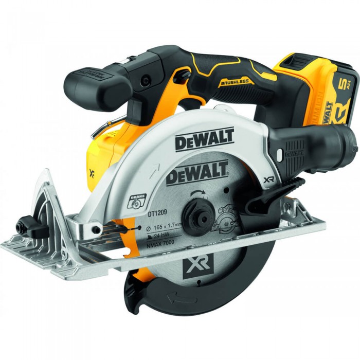 Пила дисковая бесщеточная аккумуляторная DeWALT DCS565P2 (DCS565P2)