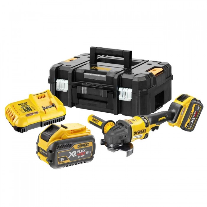 Шлифмашина угловая - болгарка бесщеточная аккумуляторная DeWALT DCG418X2 (DCG418X2)
