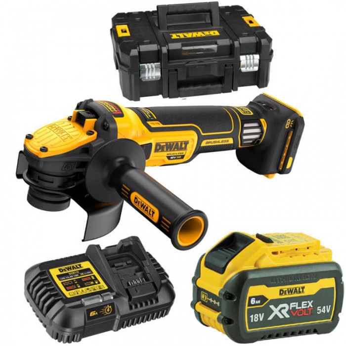 Шлифмашина угловая - болгарка бесщеточная аккумуляторная DeWALT DCG409VST1 (DCG409VST1)
