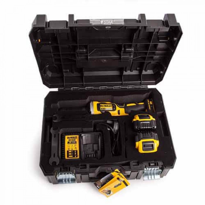 Прямошлифовальна машина акумуляторна безщіткова DeWALT DCG426P2 (DCG426P2)