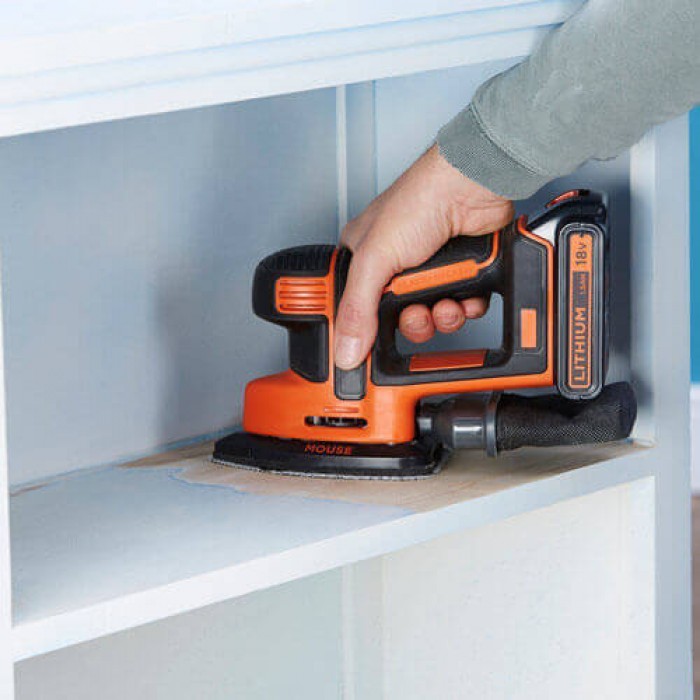 Шліфмашина вібраційна акумуляторна BLACK+DECKER BDCDS18 (BDCDS18)