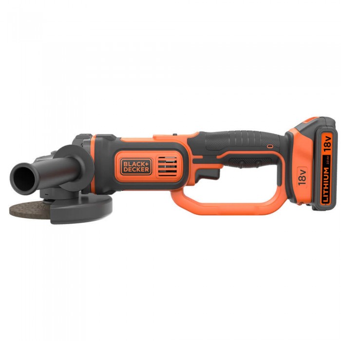 Шлифмашина угловая - болгарка аккумуляторная BLACK+DECKER BCG720M1 (BCG720M1)