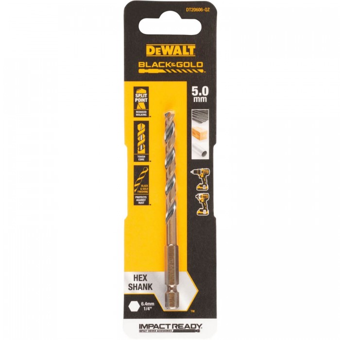 Сверло по металлу EXTREME IMPACT Black & Gold DeWALT DT20606 (DT20606)