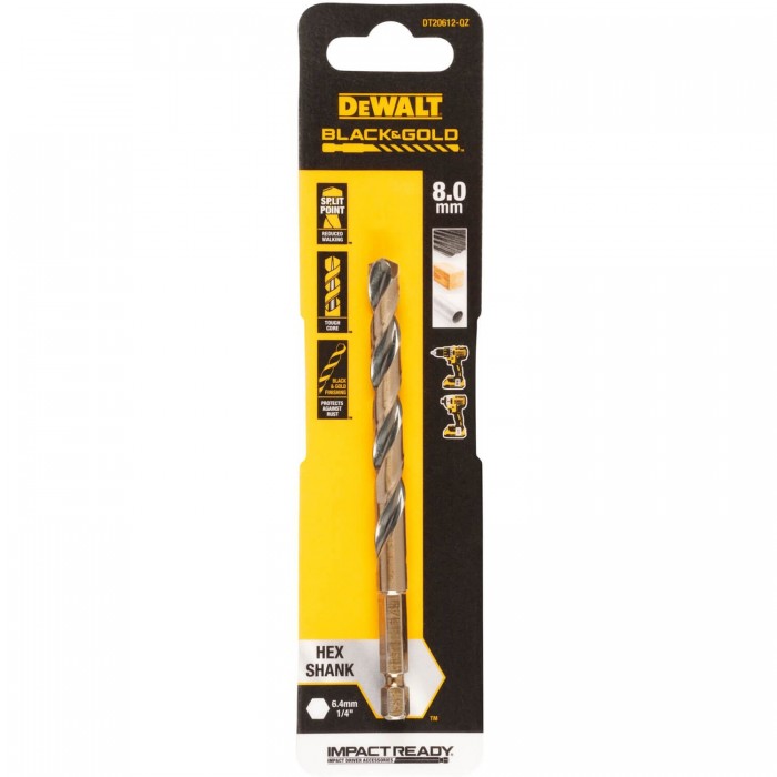 Сверло по металлу EXTREME IMPACT Black & Gold DeWALT DT20612 (DT20612)