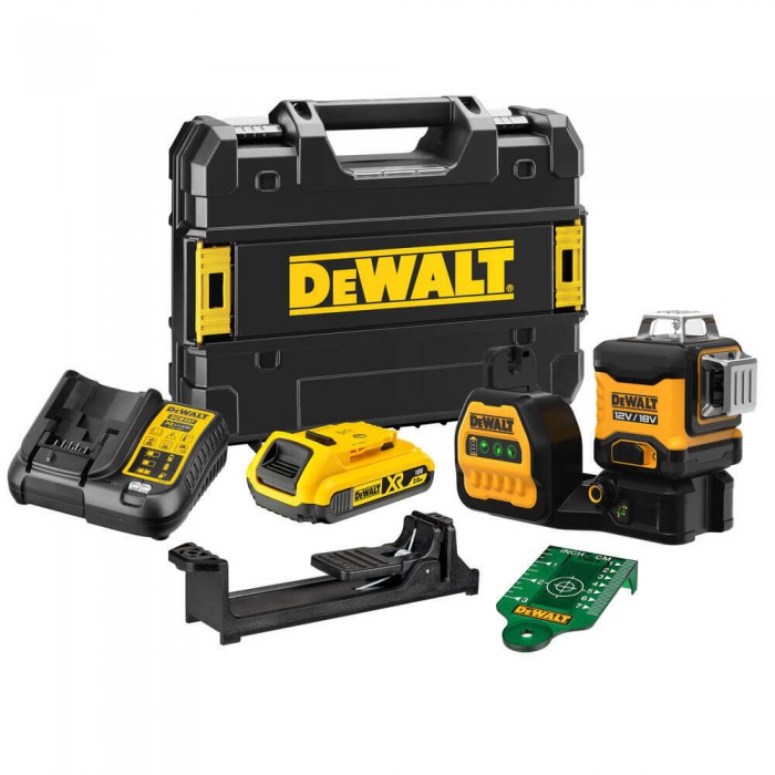 Уровень лазерный линейный DeWALT DCE089D1G18 (DCE089D1G18)