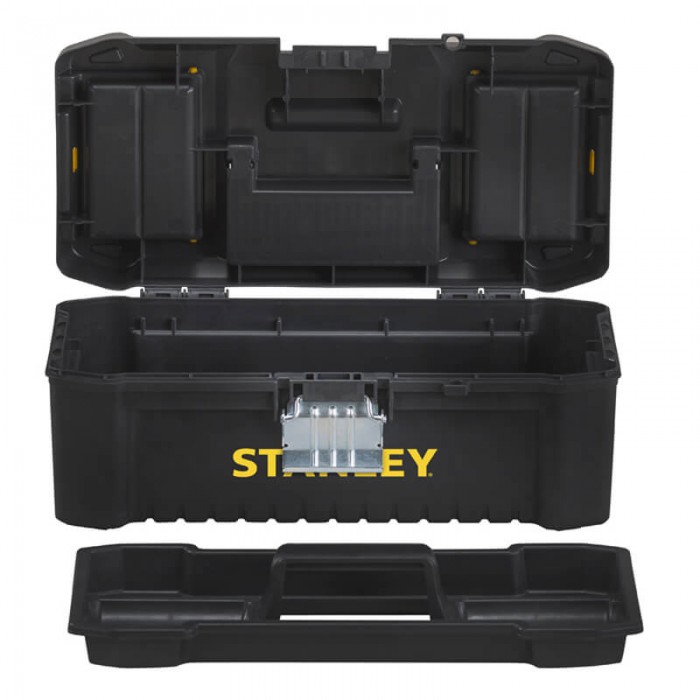 Ящик ESSENTIAL пластиковий з металевими застібками, розмір 316x156x128 мм (12.5 ) STANLEY STST1-75515 (STST1-75515)