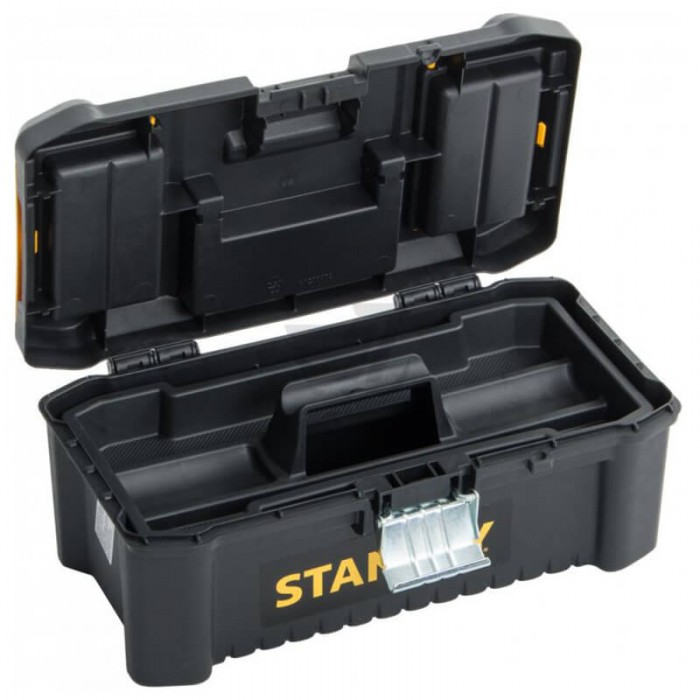 Ящик ESSENTIAL пластиковий з металевими застібками, розмір 316x156x128 мм (12.5 ) STANLEY STST1-75515 (STST1-75515)