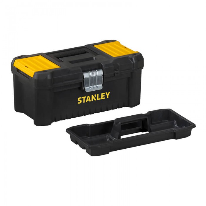 Ящик ESSENTIAL пластиковий з металевими застібками, розмір 316x156x128 мм (12.5 ) STANLEY STST1-75515 (STST1-75515)