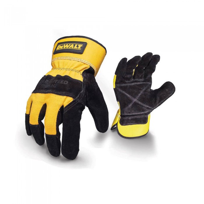Перчатки универсальные, с кожаной ладонью и пальцами DeWALT DPG41L (DPG41L)