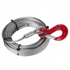 Оцинкованный трос лебедки Al-Ko 900 кг 12.5 м, с крюком