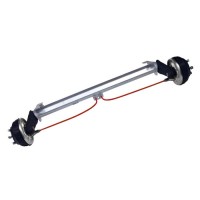 Торсионная ось Al-Ko 1000 кг А1900 98х4 мм, с тормозом