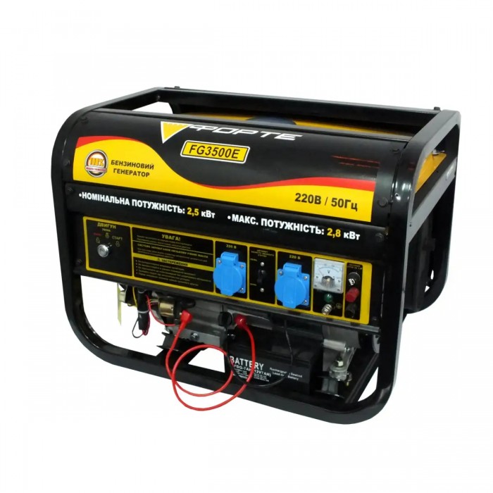 Генератор бензиновий 2.8 кВт Форте FG3500Е
