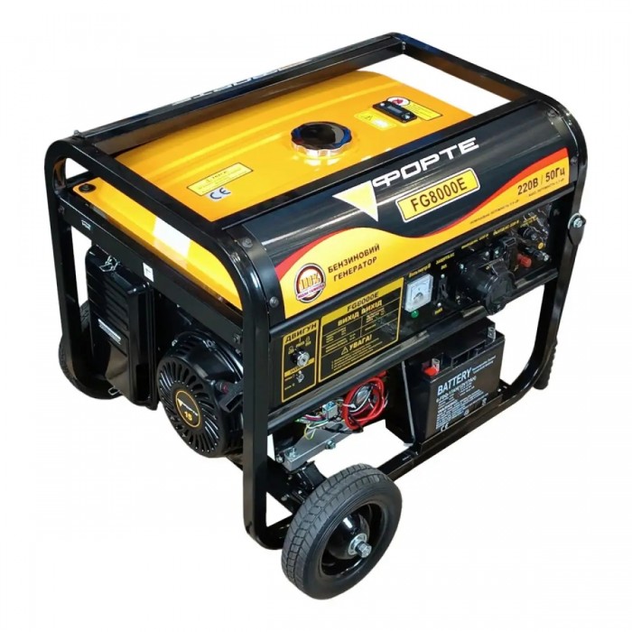 Генератор бензиновий 6 кВт Форте FG8000E