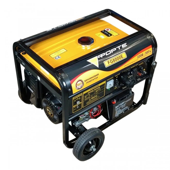 Генератор бензиновий 6 кВт Форте FG8000E