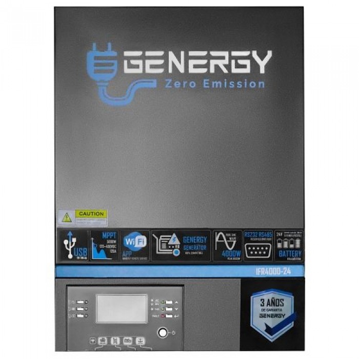 Купити Інвертор перетворювач напруги GENERGY IFR4000-24 24-220 В 4 кВт (240070090) Інвертор перетворювач напруги GENERGY IFR4000-24 24-220 В 4 кВт (240070090)