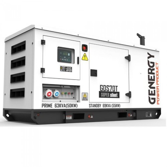 Генератор дизельний GENERGY GDS70T 55 кВт (240211090)