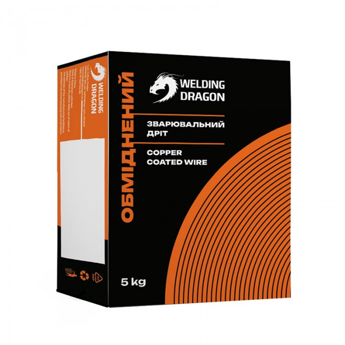 Купити Дріт обміднений ER 70S-6 Welding Dragon (5 кг) 0.8 (FE.0805.WD) Дріт обміднений ER 70S-6 Welding Dragon (5 кг) 0.8 (FE.0805.WD)