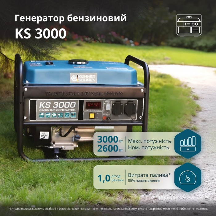 Бензиновый генератор Könner & Söhnen KS 3000 (KS 3000)