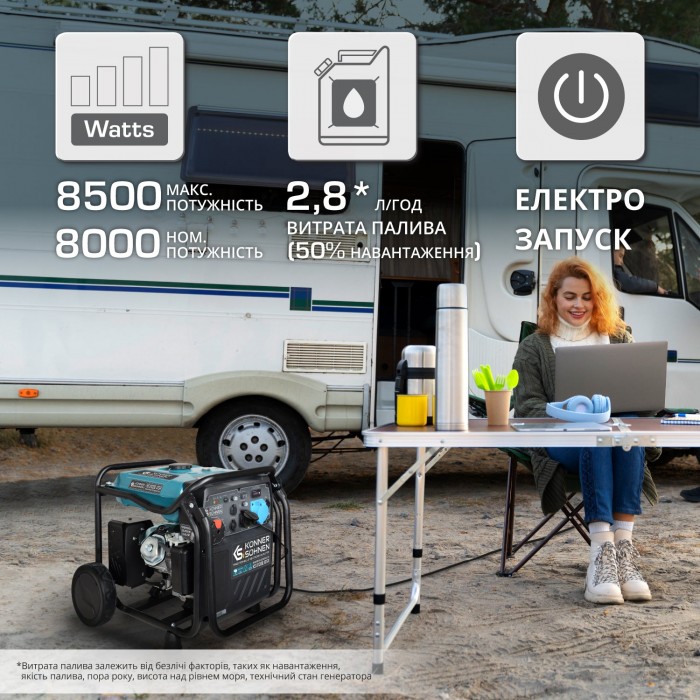 Інверторний генератор KS 8100iE ATSR (KS 8100iE ATSR)