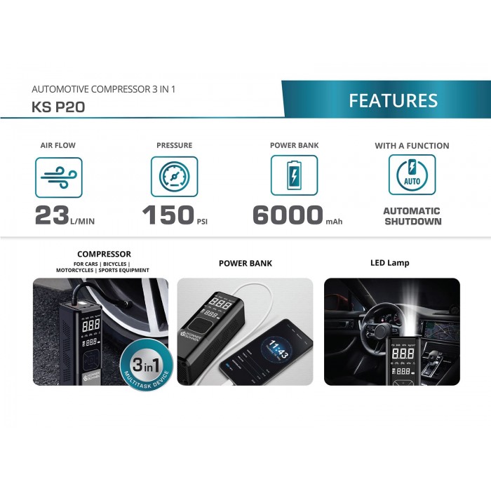 Акумуляторний компресор KS P20 (KS P20)