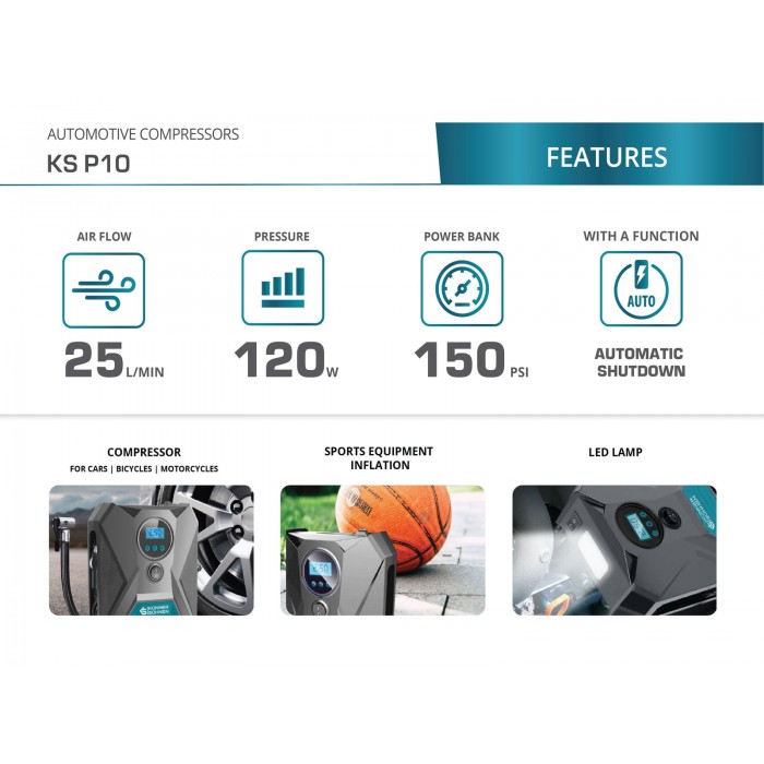 Автомобільний компресор KS P10 (KS P10)