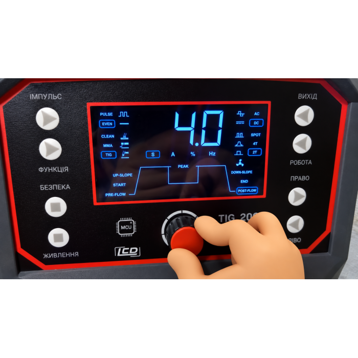 Інвертор аргонодуговий STARK TIG-200G AC/DC LCD (230600355)