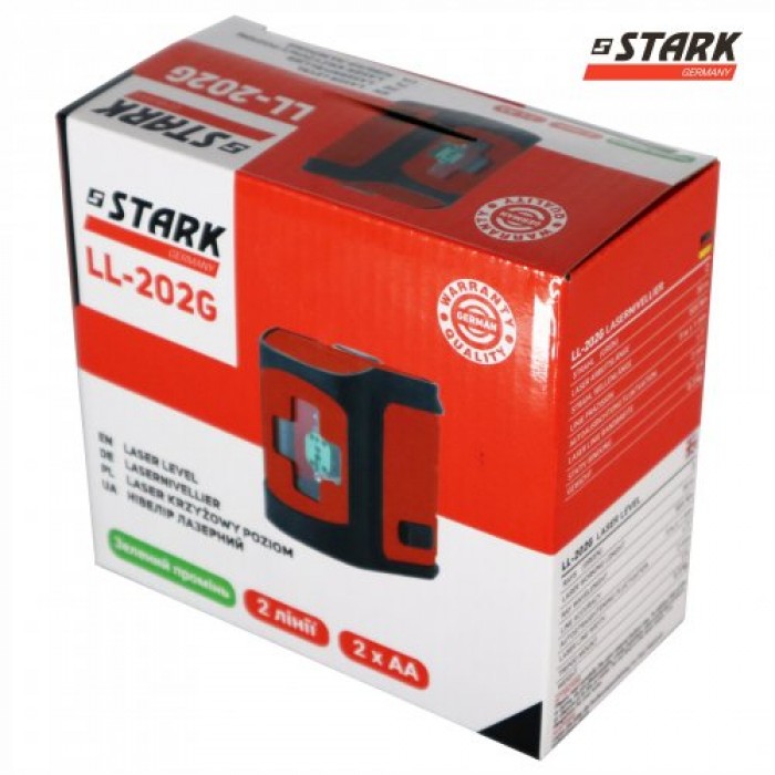 Нівелір лазерний STARK LL-202G 2 лінії (290150025)