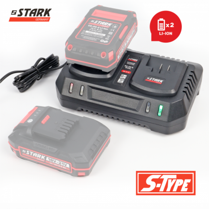 Зарядний пристрій STARK BC-20Q DUAL 18-21 В (210018030.002)