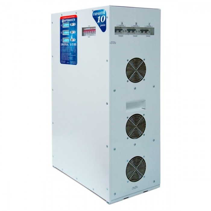 Стабілізатор напруги Укртехнологія UNIVERSAL 15000 (HV)х3 (UNIVERSAL 15000 (HV)х3)