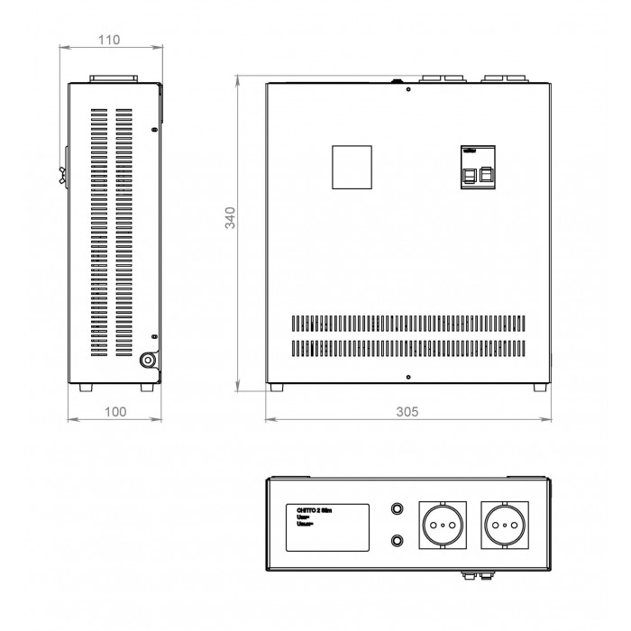 Стабілізатор напруги Volter™-2 c Slim (Volter 241)