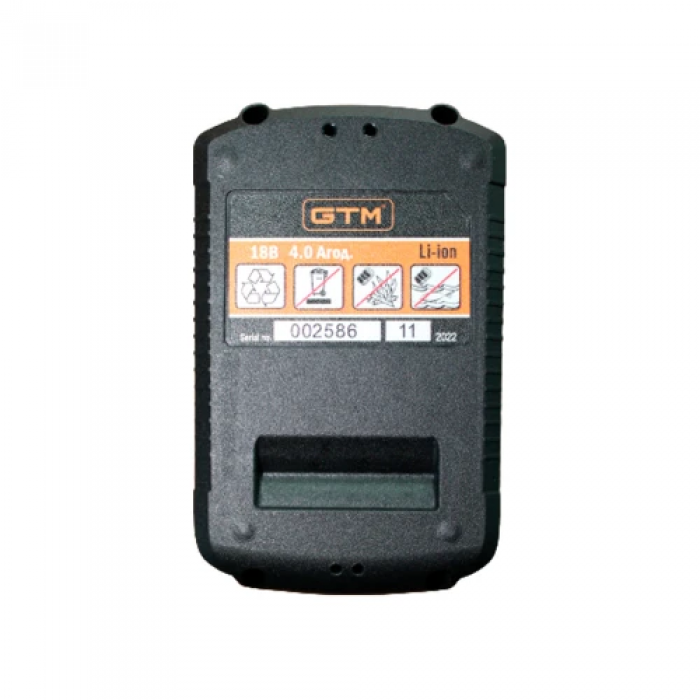 Аккумулятор Li-Ion GTM B18V/4Аh 18 В 4 А*год (UKR U-2702)