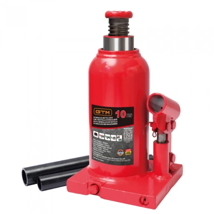 Домкрат гідравлічний пляшковий 10т GTM Т91004 (UKR U-32759)