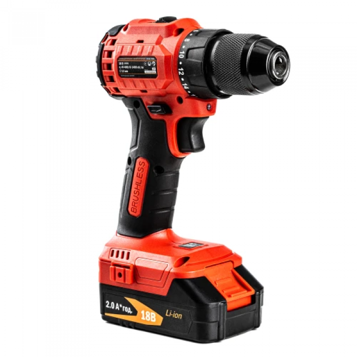 Аккумуляторный бесщеточный шуруповерт GTM DS18/50BL + 2 АКБ и ЗУ в кейсе (DS18/50BL) (UKR U-2897)