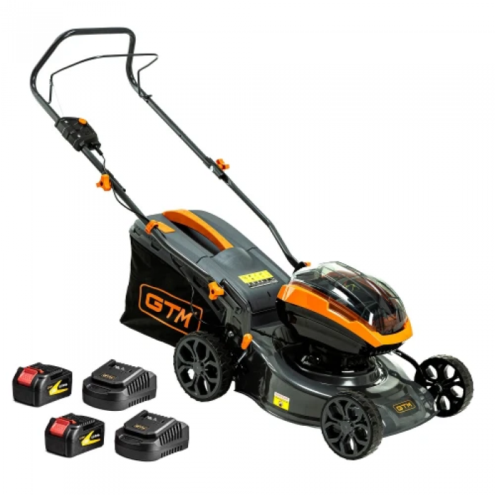 Газонокосилка аккумуляторная GTM BLM42+2 АКБ и ЗУ (BLM42_KIT) (UKR U-83836)
