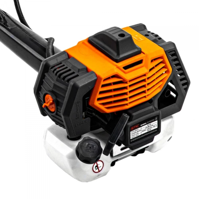 Бензинова мотокоса-кущоріз GTM CN520FAV 1.5 кВт з пиляльним диском, ножем і косильною головкою TapnGo (UKR U-83106)