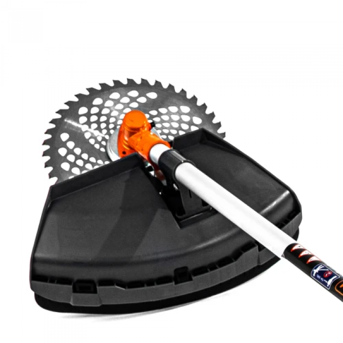 Бензинова мотокоса-кущоріз GTM CN520FAV 1.5 кВт з пиляльним диском, ножем і косильною головкою TapnGo (UKR U-83106)