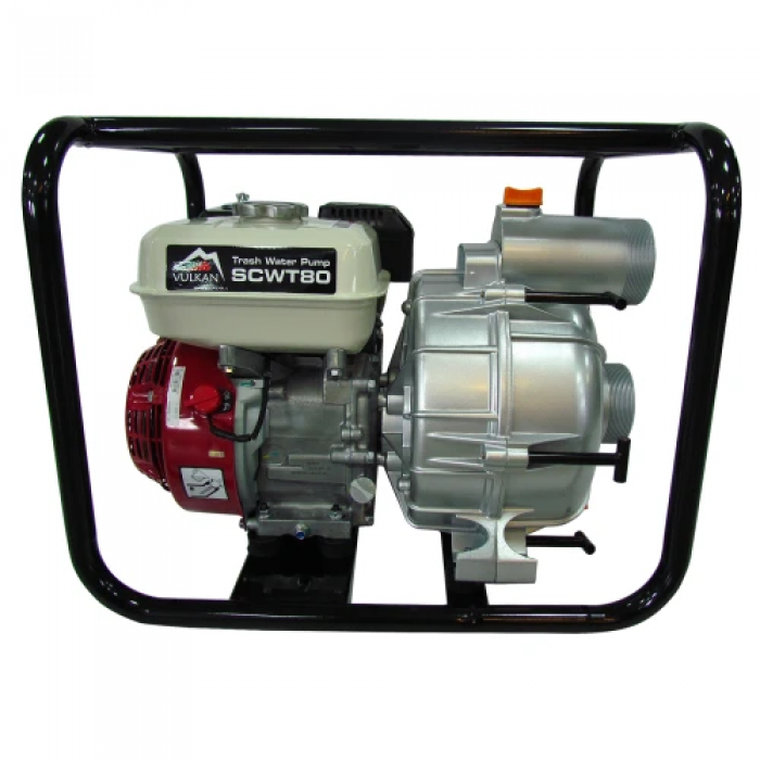 Мотопомпа бензинова Vulkan SCWT80H для брудної води з двигуном Honda GX 200 (UKR U-81696)